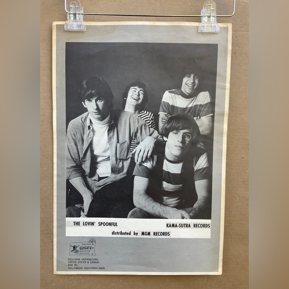LOVIN SPOONFUL POSTER. ORIGINAL ISSUE, TWO SIDED. - Picture 8 of 15